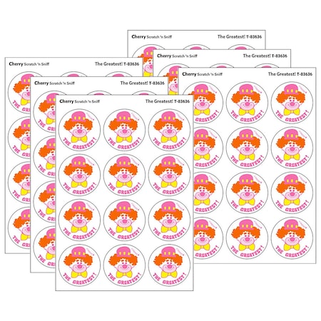 Trend The Greatest/Cherry Scent Retro Scratch n Sniff Stinky Stickers, 144PK T83636